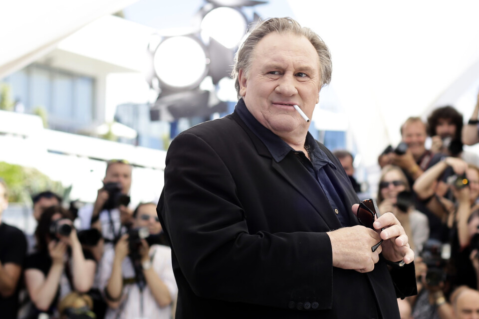 Gérard Depardieu på filmfestivalen i Cannes 2015. Arkivbild.