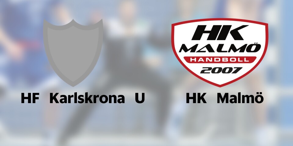 HF Karlskrona U ställs mot HK Malmö i första matchen