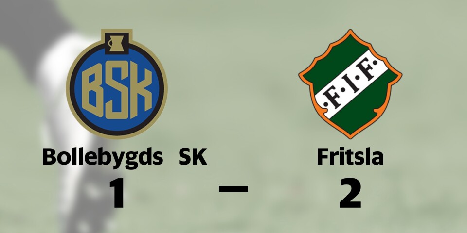 Seger för Fritsla mot Bollebygds SK