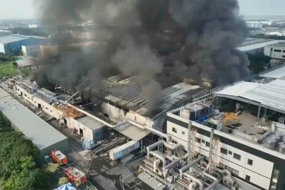 Flera personer fick sätta livet till efter att en brand bröt ut i en fabrik i södra Taiwan.