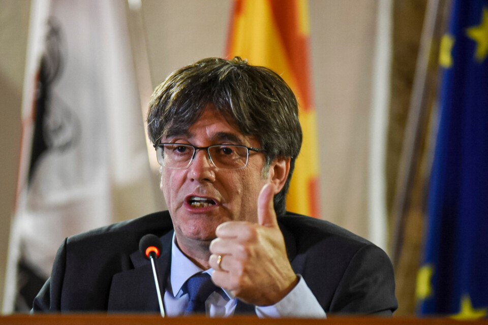 Katalanske separatistledaren Carles Puigdemont. Arkivbild.
