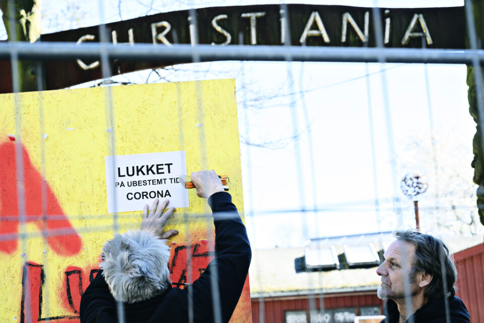I Danmarks huvudstad Köpenhamn har till och med Christiania stängt på obestämd tid.
