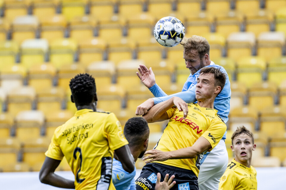 Malmös Ola Toivonen under söndagens allsvenska match mellan Elfsborg och Malmö.