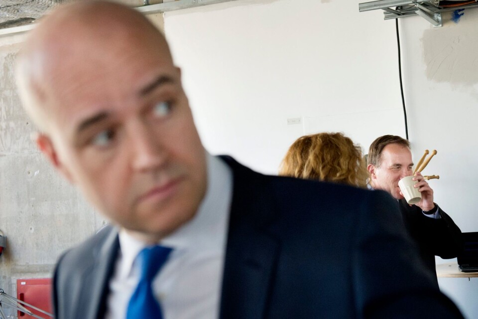 Fredrik Reinfeldt (M) och Alliansen förlorade 2014 valet och Stefan Löfven (S) blev statsminister.