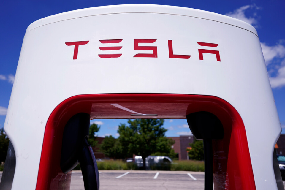 Elbilstillverkaren Tesla föll efter helgens besked om antalet tillverkade bilar. Arkivbild.