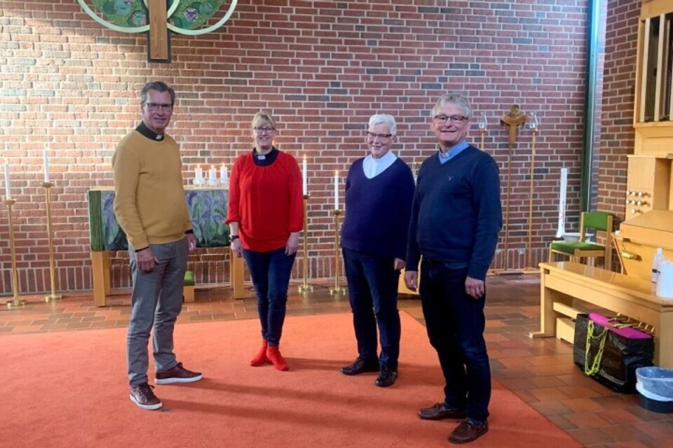The church has no fixed pews. So it can be used for many purposes. Bo Johansson, Majken Wahlström and Therese Knutsson have all been vicars here.