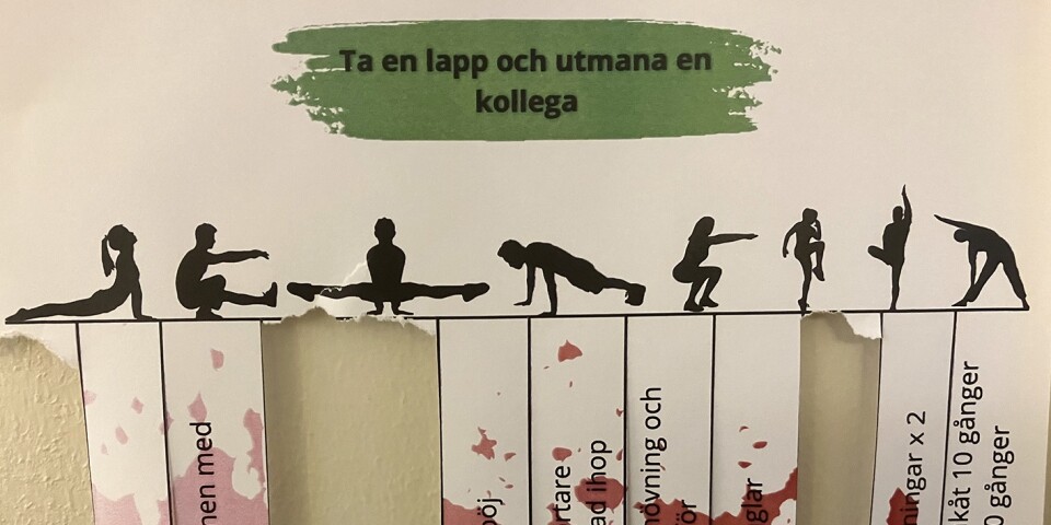 Motionsutmaningar för medarbetare på Ölandsbladet.