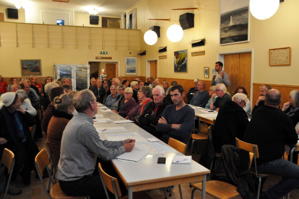 Många samlades i Torngårds bygdegård för att ta del av informationen som berörde gatubelysningen.