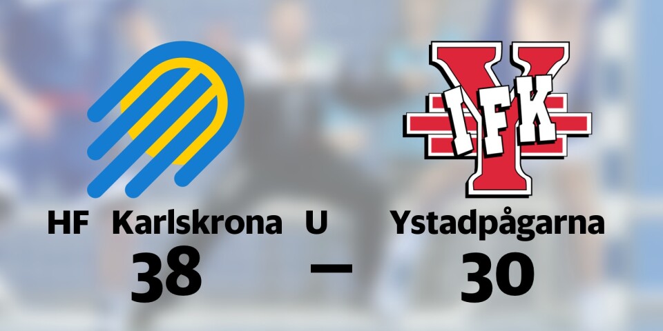 HF Karlskrona U vann mot HK Ystadpågarna