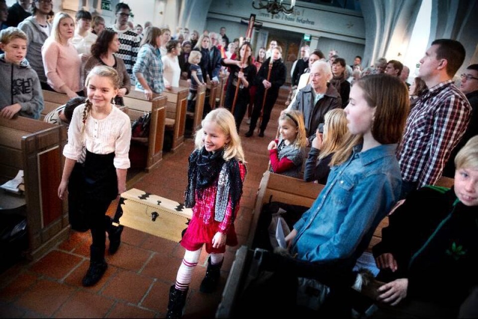 Populärt. De senaste tio åren har strömmen av kyrkobesökare ständigt ökat i Kviinge kyrka, i synnerhet när det gäller barn, ungdomar och barnfamiljer.