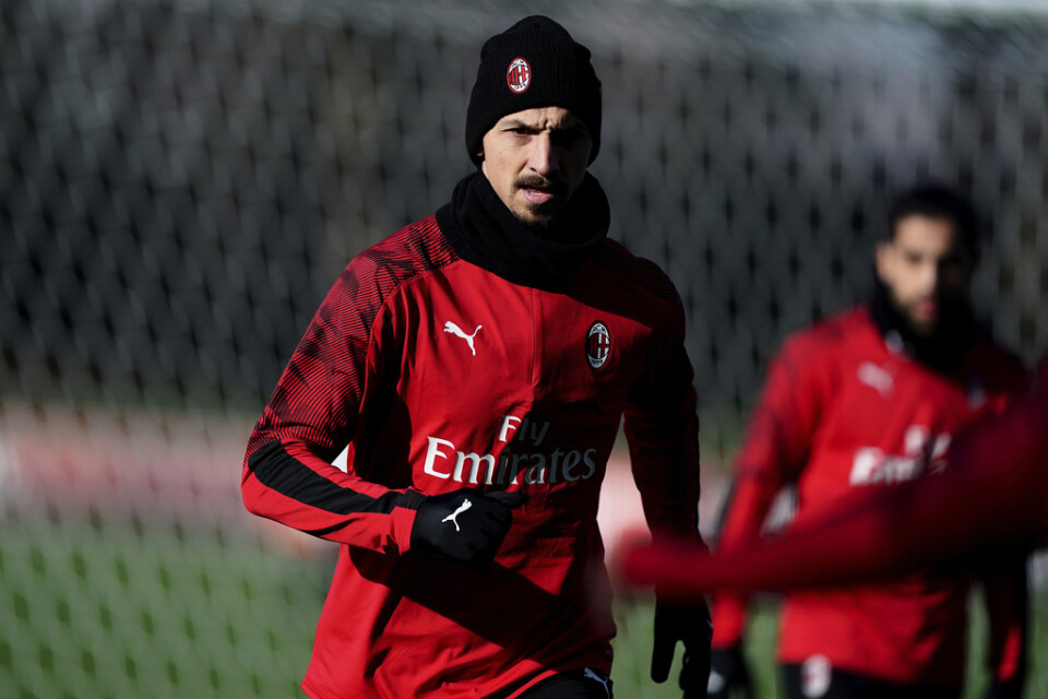 Zlatan Ibrahimovic är tillbaka i Milan. Arkivbild.