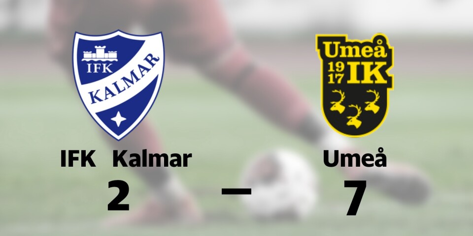 Umeå vann toppmötet mot IFK Kalmar