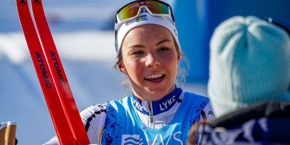 Johanna Hagström har fortsatt skidförbundets förtroende. UIF:aren är en av sju damer i landslagets A-trupp.