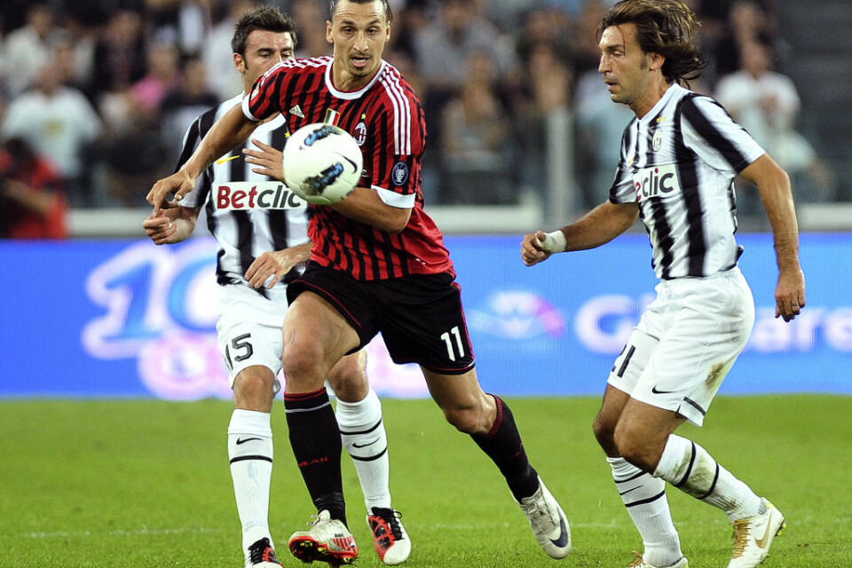 När det begav sig. Zlatan Ibrahimovics Milan mot Andrea Pirlos Juventus i oktober 2011. Inför Milanoderbyt hyllar Pirlo svensken.
