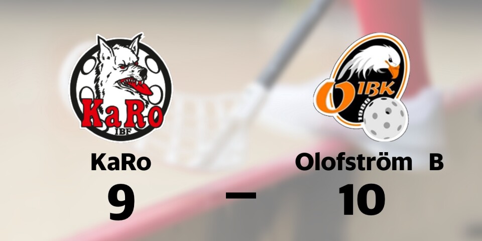 KaRo IBF förlorade mot Olofströms IBK B