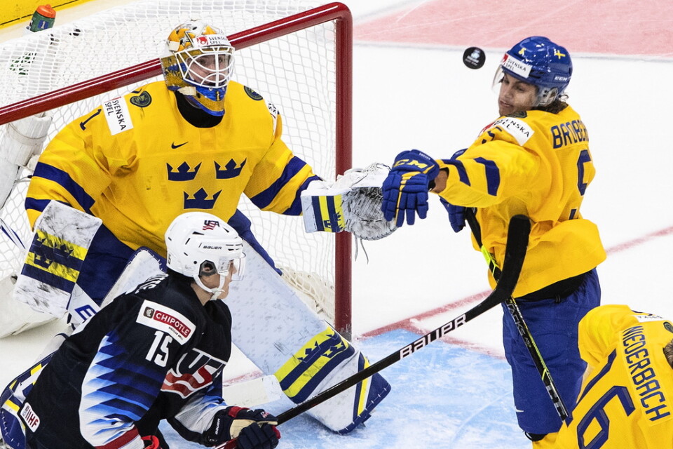 Sverige förlorade gruppspelsmatchen mot USA med 0–4.