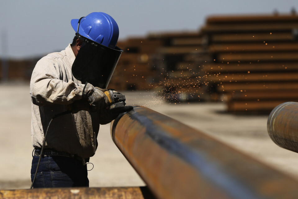 Stål är i fokus för många av USA:s handelsdiskussioner med andra länder. Bild på stålarbete vid Borusan Mannesmanns anläggning i Baytown, Texas.