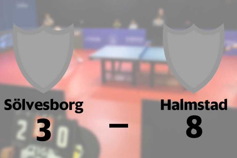 Tung förlust för Sölvesborg mot Halmstad