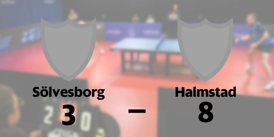 Tung förlust för Sölvesborg mot Halmstad