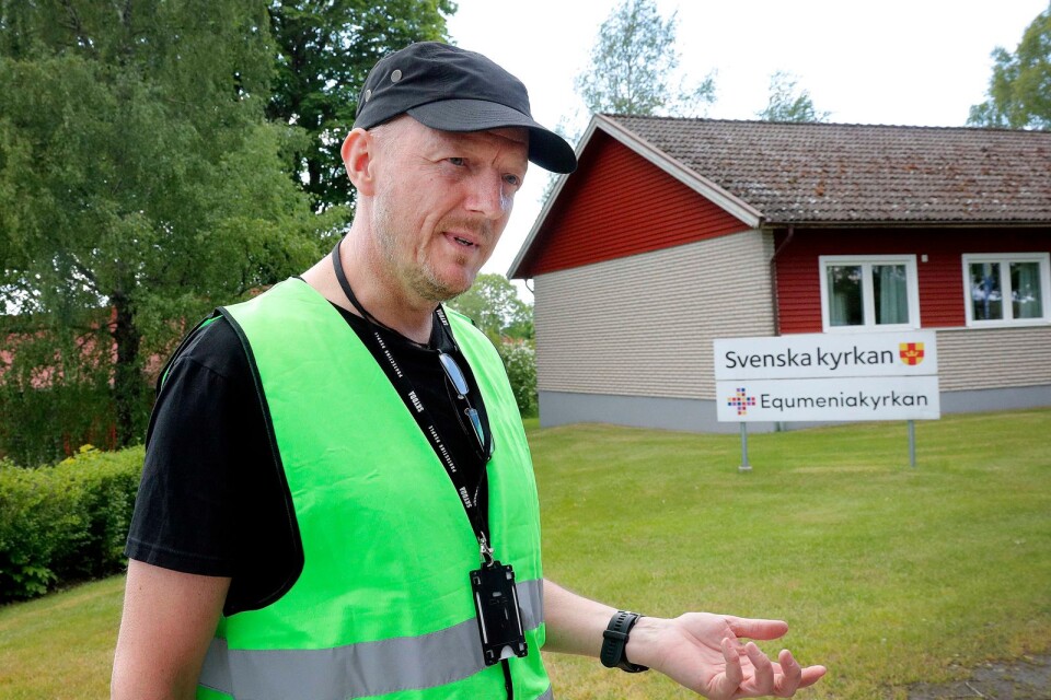 Jörgen Larsson leder Missing peoples sökinsats i Fristad.