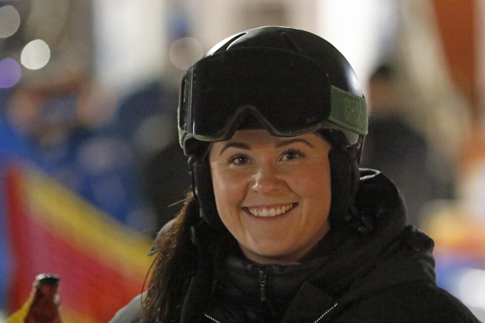 Tävlingsledaren Molly Segerqvist kunde glädja sig åt att tävlingen slutligen genomfördes, trots det milda vädret.