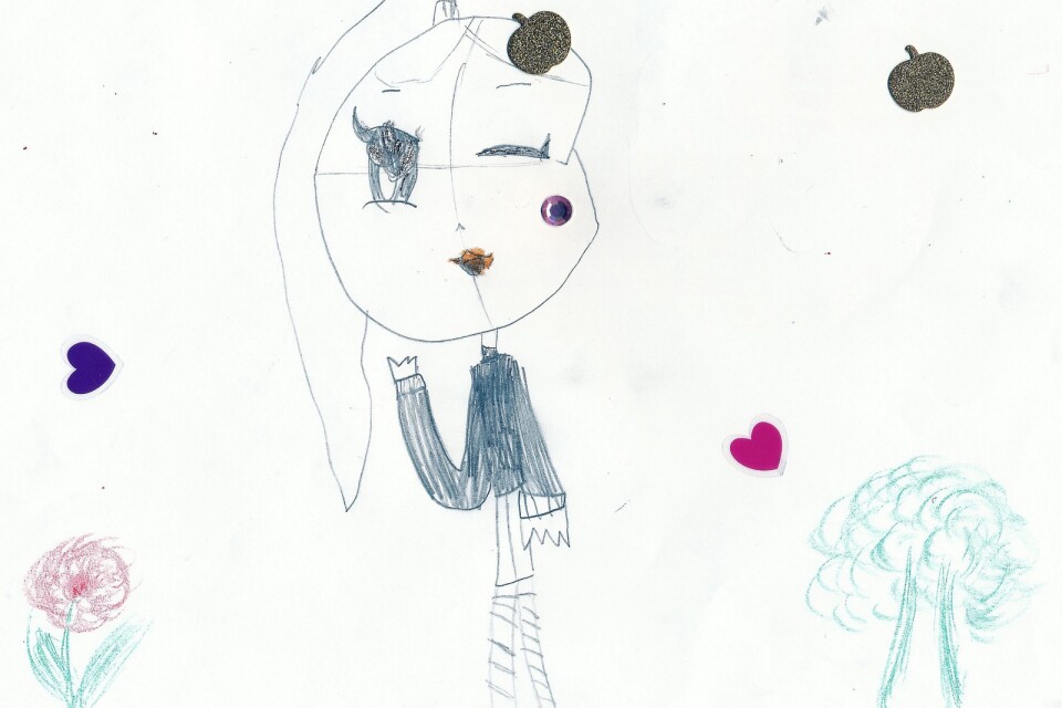 Teckning: Nellie Friis Tervo, 6 år