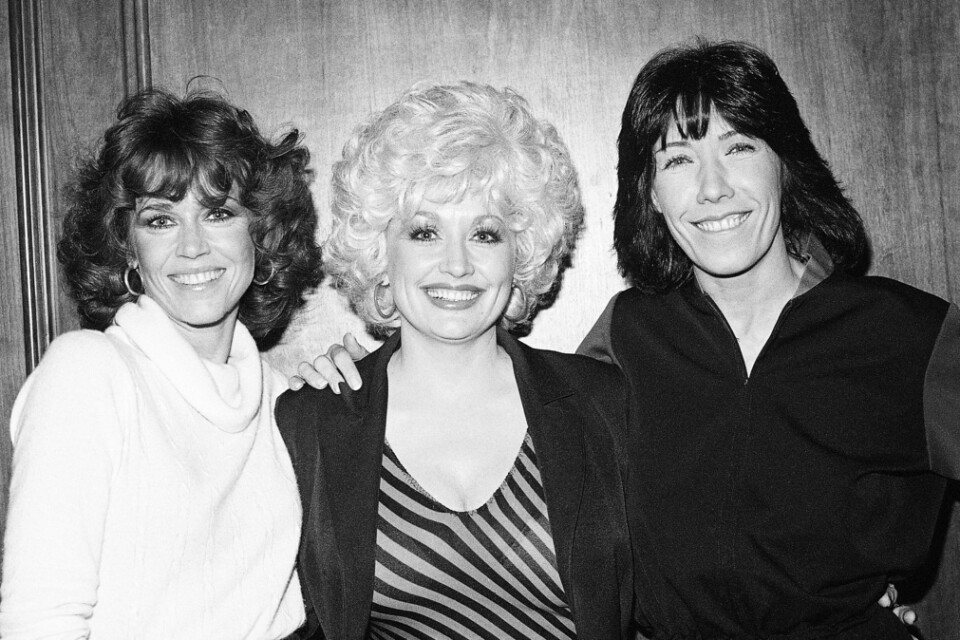 Jane Fonda, Dolly Parton och Lily Tomlin. Arkivbild.