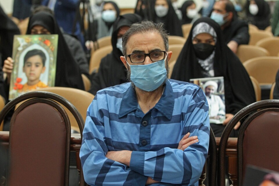 Habib Chaab i rätten i Teheran i januari 2022. Arkivbild.