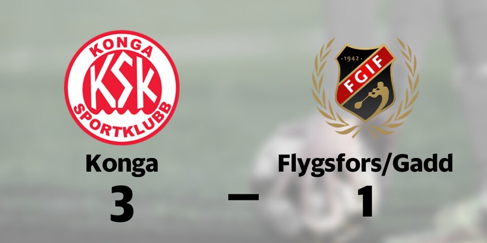 Tuff match slutade med seger för Konga mot Flygsfors/Gadd