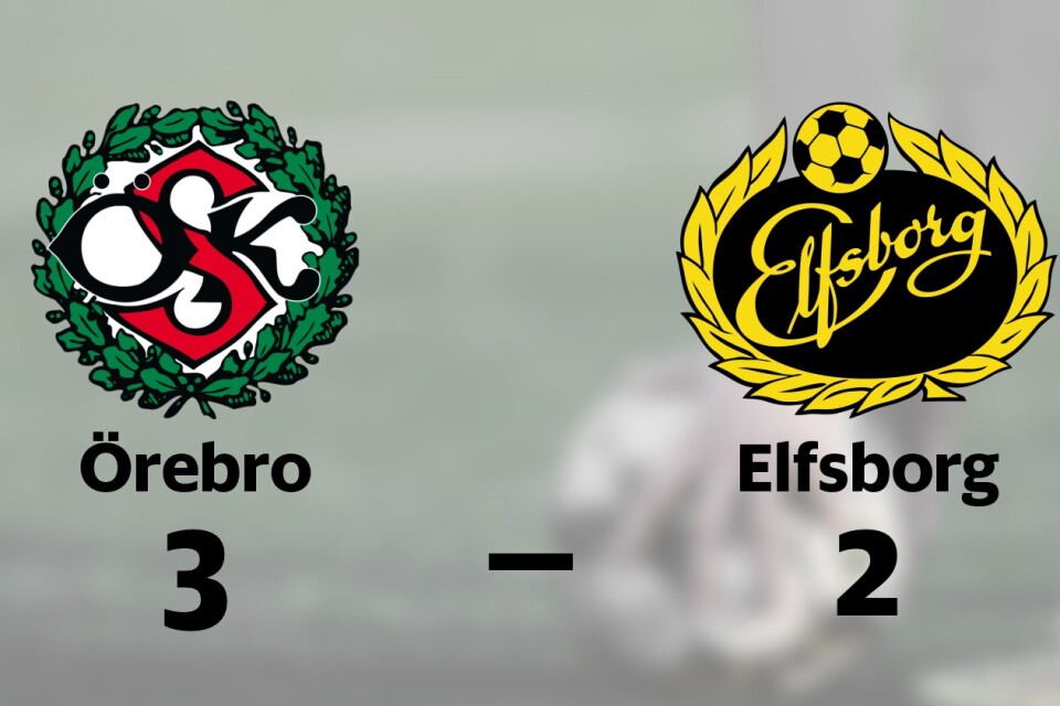 Elfsborg föll mot Örebro trots ledning