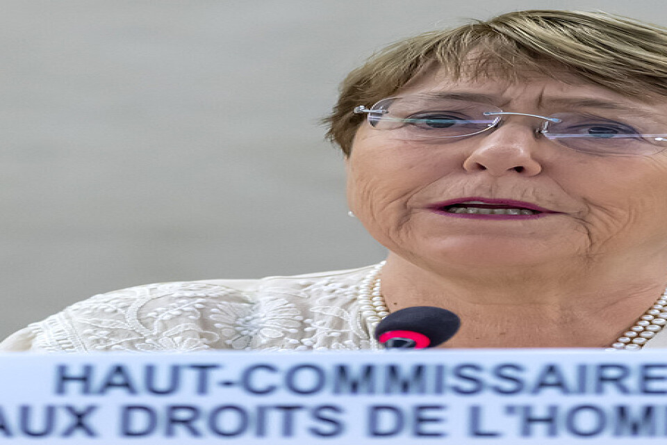 FN:s högkommissarie för mänskliga rättigheter, Michelle Bachelet. Arkivbild.