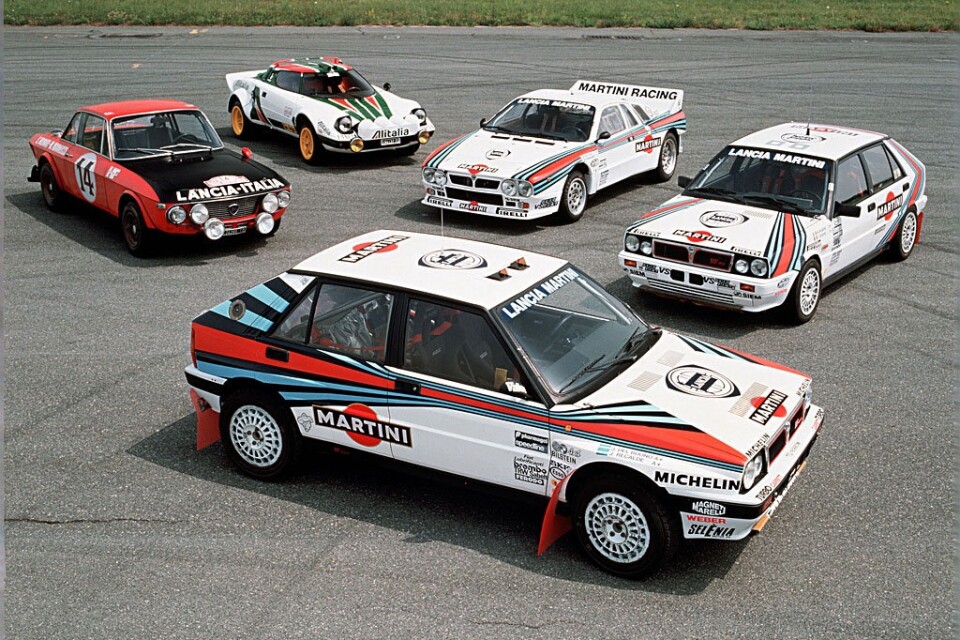 Delta Integrale (främst i bild) hette modellen som dominerade i rally på 80-talet.