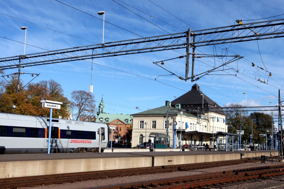 På tisdagskvällen var det storbråk vid centralstationen i Kalmar.
