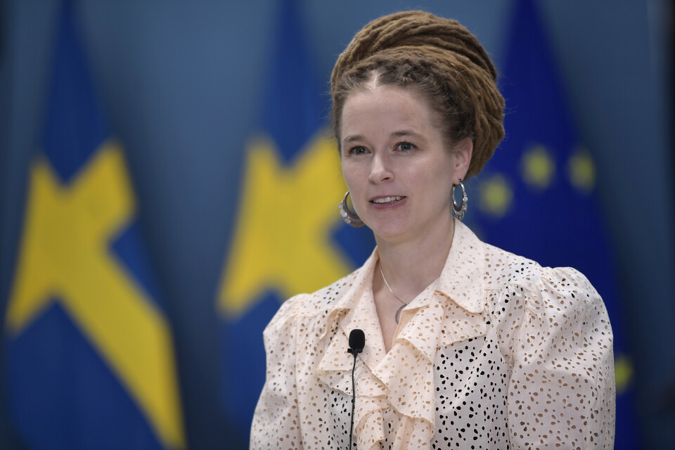 Amanda Lind (MP), kultur- och idrottsminister. Arkivbild.