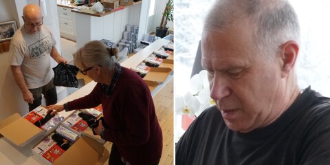 Hundratals paket på gång – snart kör han ett ton julklappar till Ukraina