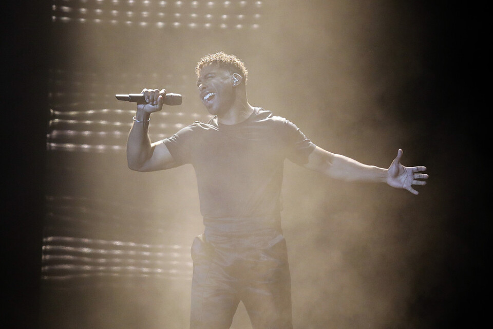 Över 2,5 miljoner svenska tittare såg John Lundvik sjunga sig till en sjätteplats i Eurovision Song Contest. Arkivbild.