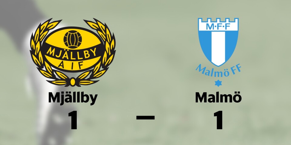 Delad pott när Mjällby tog emot Malmö