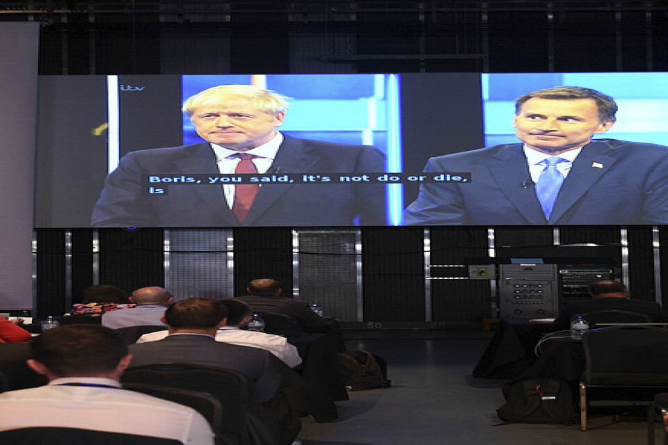 Tv-debatten mellan Boris Johnson (till vänster) och Jeremy Hunt (till höger).