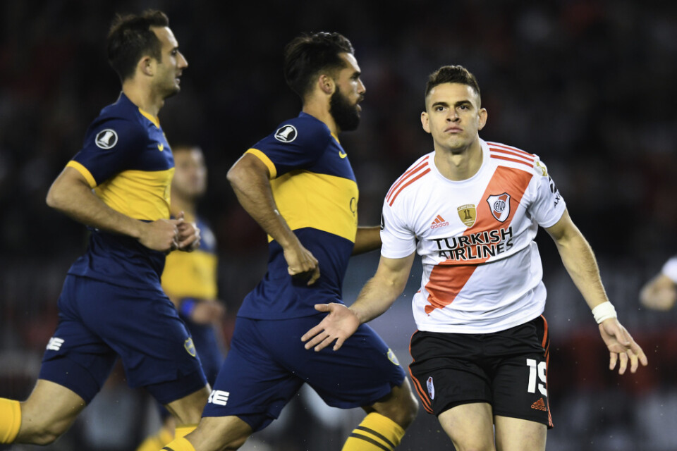 River Plates Rafael Borre gjorde mål i den heta Copa Libertadores-semifinalen mot Boca Junior.
