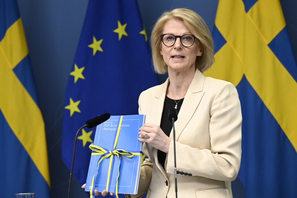 Finansminister Elisabeth Svantesson (M) kommer att presentera nästa års budget på onsdagen. Arkivbild.