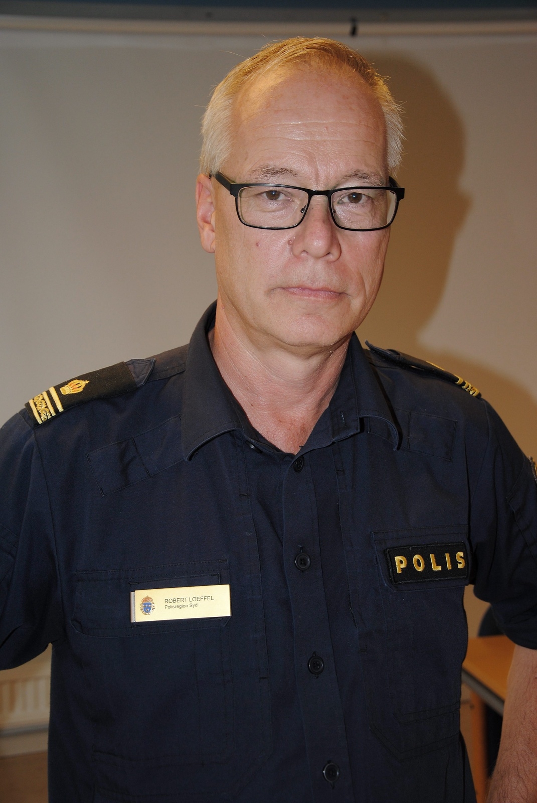 Robert Loeffel, pressekreterare polisen Syd