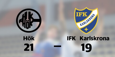 Förlust för IFK Karlskrona borta mot Hök