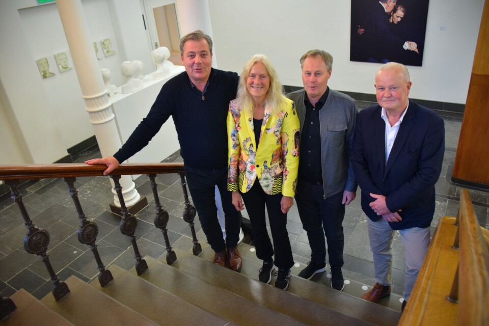 Pierre Månsson (L), Christina Borglund (KD), Peter Johansson (M), Carl Gemfeldt (C)