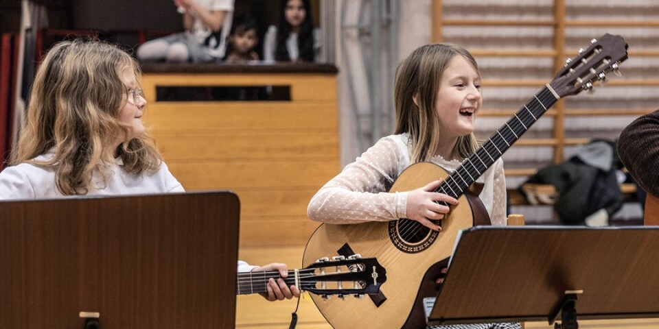 Nerver och glädje när unga musiker gav konsert i Marbäcks skola