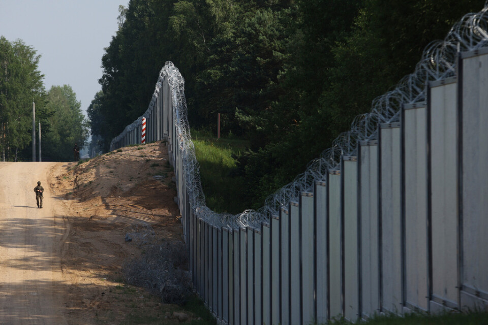 Polen har beslutat att förstärka gränsen mot Belarus. Arkivbild.