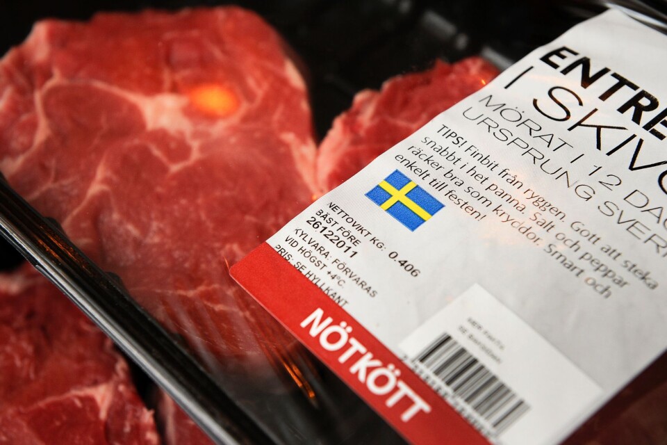 Svenskt kött.