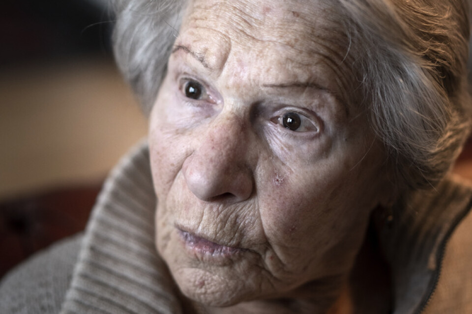 "När jag vaknar har jag det i huvudet, lägger jag mig har jag det i huvet. Jag ber till Gud att jag ska få sluta, varje dag. Men vad ska man göra?" frågar sig Fela Skog, 96. Hon satt sex år i koncentrationsläger.