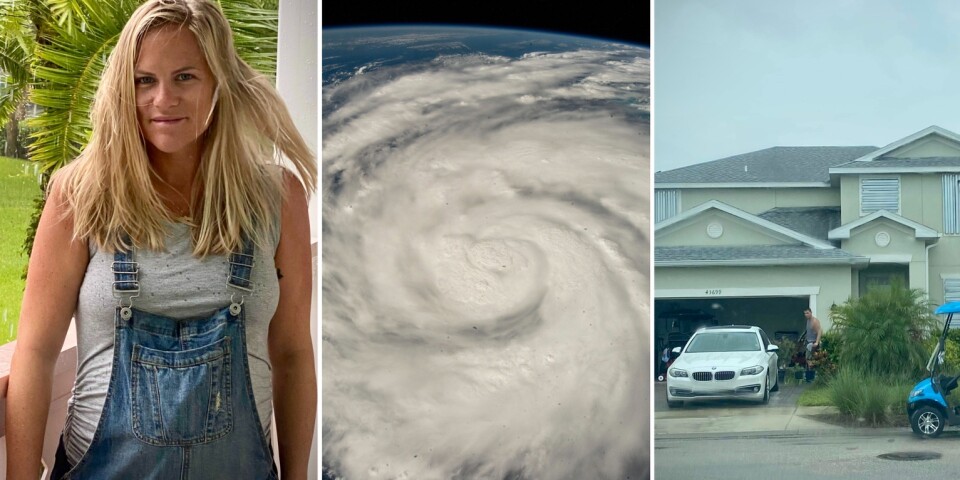 Höggravida Isabella, 33, flyr från orkanen Ian: ”Skrämmande”
