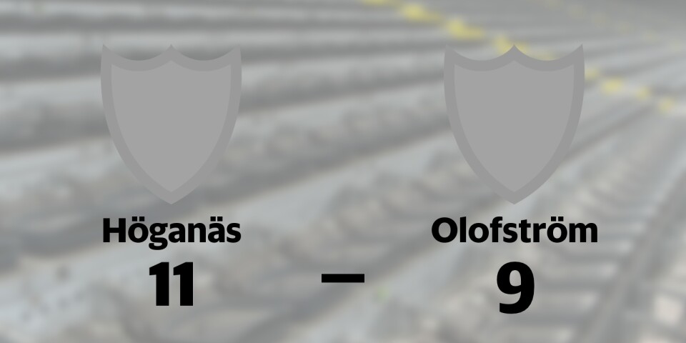 Höganäs BC vann mot Olofström