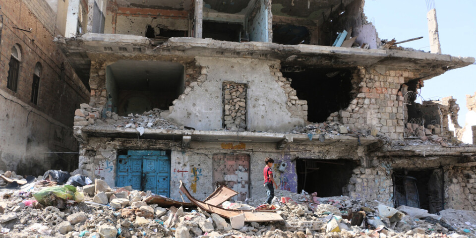 Staden Taiz i Jemen har länge varit utsatt för strider i inbördeskriget. Arkivbild.